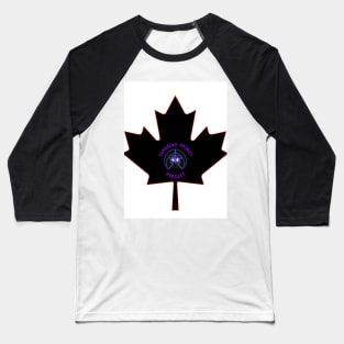 Canadian SPIRIT Black Maple Baseball T-Shirt